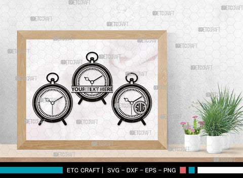 Alarm Clock Monogram, Alarm Clock Silhouette, Alarm Clock SVG, Morning Clock Svg, Vintage Alarm Clock Svg, Ringing Clock Svg, Old Alarm Clock Svg, SB00512 SVG ETC Craft 