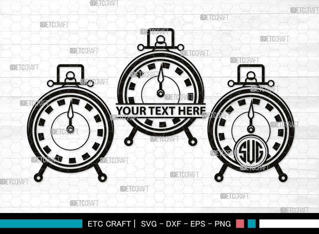 Alarm Clock Monogram, Alarm Clock Silhouette, Alarm Clock SVG, Morning Clock Svg, Vintage Alarm Clock Svg, Ringing Clock Svg, Old Alarm Clock Svg, SB00512 SVG ETC Craft 