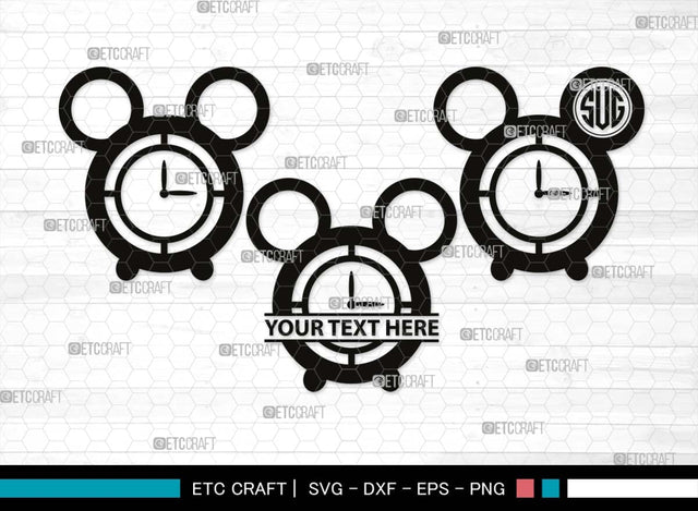 Alarm Clock Monogram, Alarm Clock Silhouette, Alarm Clock SVG, Morning Clock Svg, Vintage Alarm Clock Svg, Ringing Clock Svg, Old Alarm Clock Svg, SB00512 SVG ETC Craft 