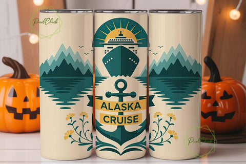 Alaska Cruise 20oz Tumbler Wrap Sublimation PixelChick 