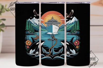Alaska Cruise 20oz Tumbler Wrap Sublimation sassyprint 