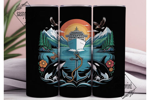 Alaska Cruise 20oz Tumbler Wrap Sublimation sassyprint 