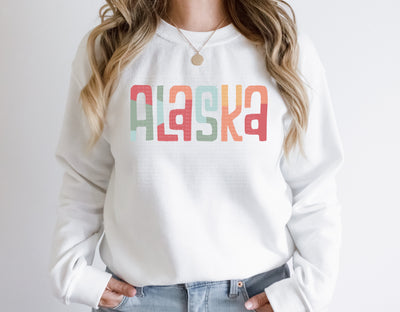 Alaska Retro Typography PNG | Vintage State Name Design | Sublimation Digital Download Sublimation Print Perfect Design Shop 