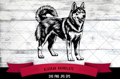 Alaskan Marmulate SVG, Dog SVG, Logo - Digital Download with Commercial License for Cricut, Silhouette, Scan N Cut Crafting SVG Loveleen Kaur 