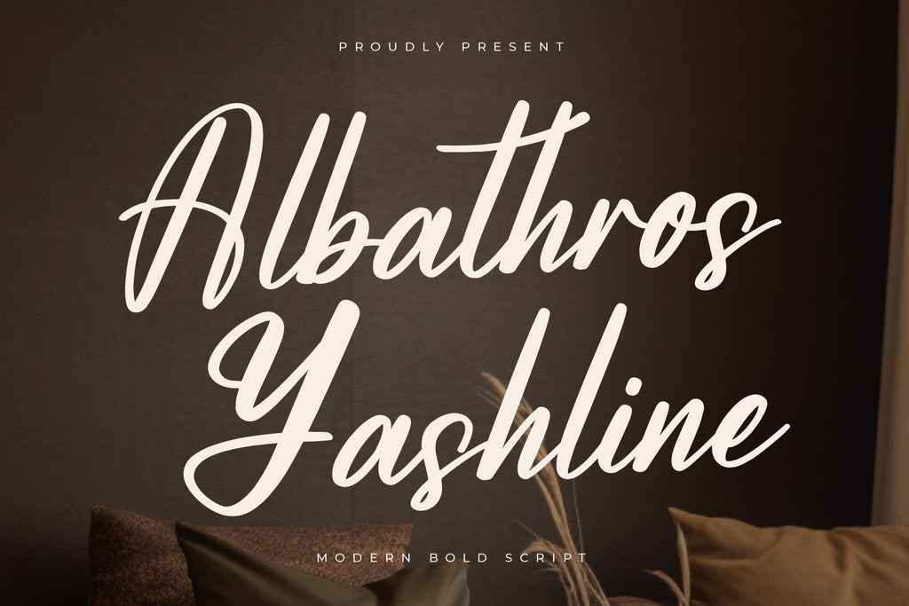 Albathros Yashline - Modern Bold Script - So Fontsy