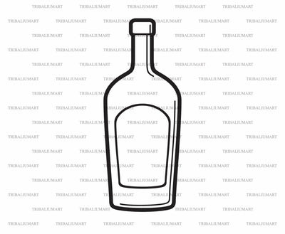 Alcohol Bottle SVG TribaliumArtSF 