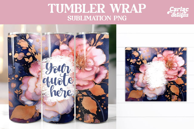 Alcohol Ink Tumbler Wrap Sublimation Sublimation Carla C Designs 