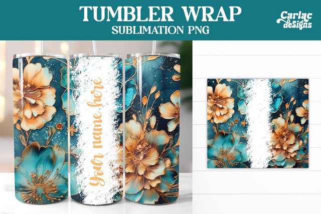 Alcohol Ink Tumbler Wrap Sublimation Sublimation Carla C Designs 