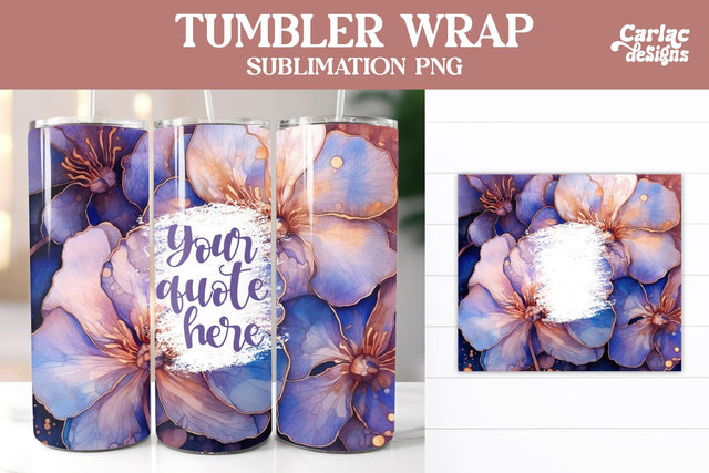 Alcohol Ink Tumbler Wrap Sublimation Sublimation Carla C Designs 