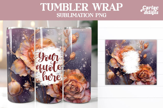 Alcohol Ink Tumbler Wrap Sublimation Sublimation Carla C Designs 