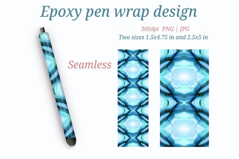 Alcohol Ink Waterslide Pen Wrap, Epoxy Pen Wrap Sublimation Sublimation LuckyTurtleArt 