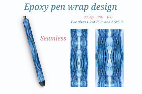 Alcohol Ink Waterslide Pen Wrap, Epoxy Pen Wrap Sublimation Sublimation LuckyTurtleArt 