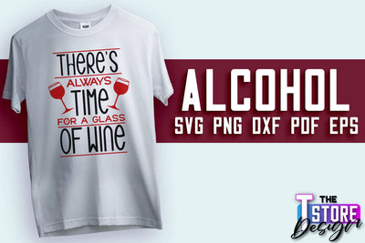 Alcohol SVG Design | Wine SVG Quotes | Party SVG Quotes v.1 SVG The T Store Design 