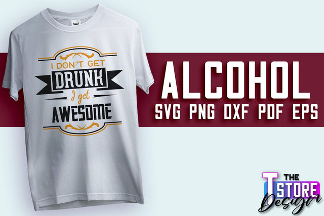 Alcohol SVG Design | Wine SVG Quotes | Party SVG Quotes v.1 SVG The T Store Design 