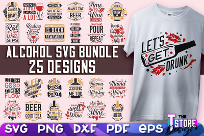 Alcohol SVG Design | Wine SVG Quotes | Party SVG Quotes v.2 SVG The T Store Design 