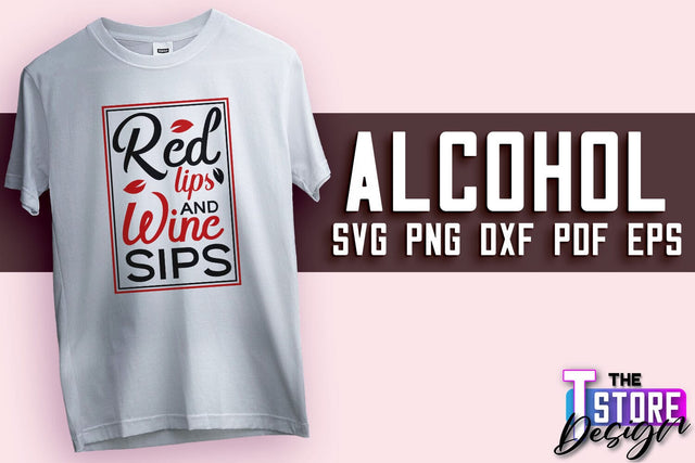 Alcohol SVG Design | Wine SVG Quotes | Party SVG Quotes v.2 SVG The T Store Design 