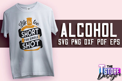 Alcohol SVG Design | Wine SVG Quotes | Party SVG Quotes v.2 SVG The T Store Design 