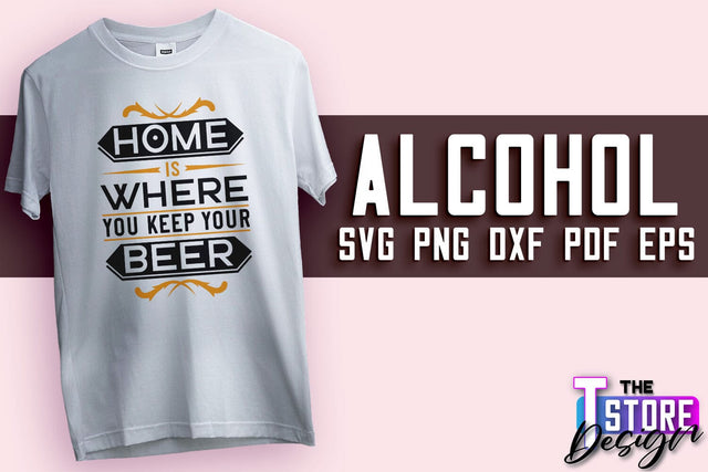 Alcohol SVG Design | Wine SVG Quotes | Party SVG Quotes v.2 SVG The T Store Design 