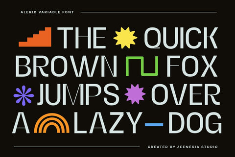 Alerio – Variable Font Font Zeenesia Std 