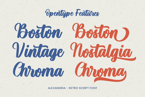 Alexandria Font Mozarella 