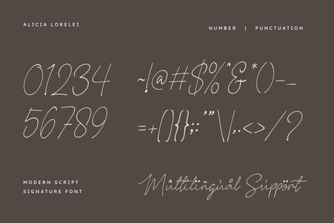 Alicia Lorelei - Signature Font Font Masyafi Studio 