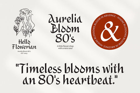 Alidin – Modern Medieval Display Font Four Lines Std. 