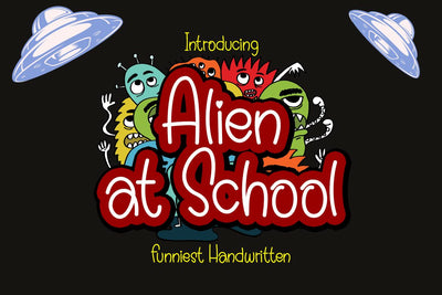 Alien at School Font Supersemar Letter 