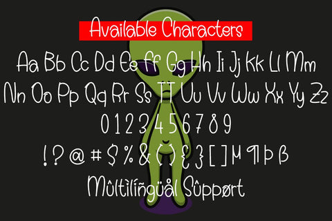 Alien at School Font Supersemar Letter 