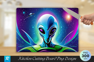 Alien Cutting Board Sublimation Regulrcrative 