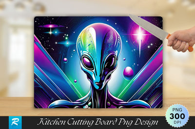 Alien Cutting Board Sublimation Regulrcrative 