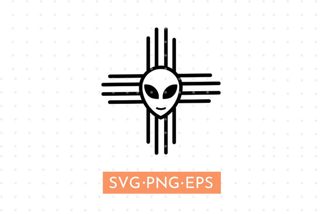 Alien New Mexico Zia Svg SVG MaiaLunaDesign 