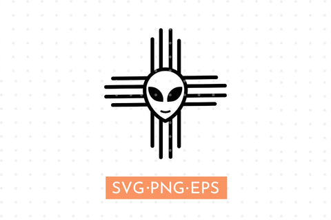 Alien New Mexico Zia Svg SVG MaiaLunaDesign 