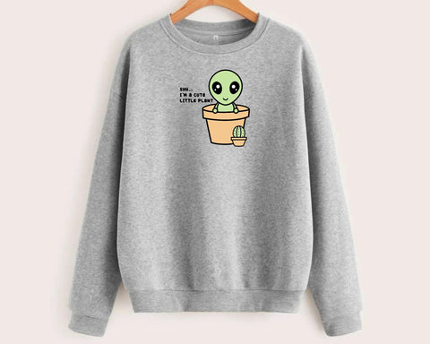 Alien Plant SVG, SciFi PNG, Cute Alien, Kawaii Plant and Alien, Plant Humor PNG, Plant Mom Svg, Funny Plant Quote, Crazy Plant Lady Svg SVG Lavender Paper Cut 