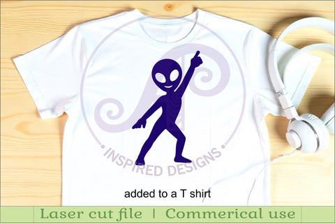 Alien Silhouette Shapes, UFO Cut outs 1 SVG APInspireddesigns 