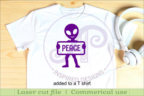 Alien Silhouette Shapes, UFO Cut outs 2 SVG APInspireddesigns 