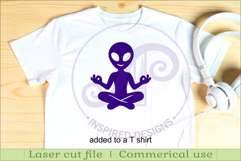 Alien Silhouette Shapes, UFO Cut outs 3 SVG APInspireddesigns 