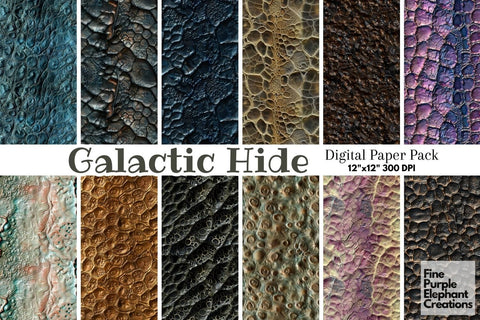 Alien Skin Scales Texture Digital Paper - Exotic Monster Reptile Lizard Digital Pattern Fine Purple Elephant Creations 