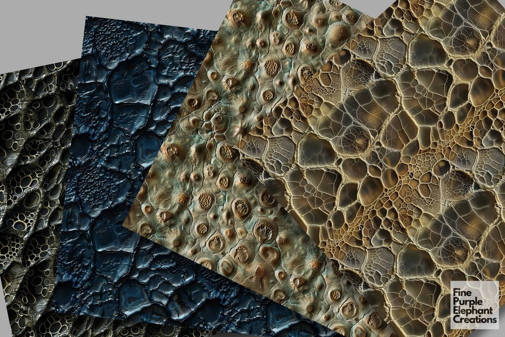 Alien Skin Scales Texture Digital Paper - Exotic Monster Reptile Lizard ...