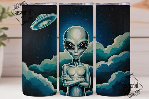 Alien Space Odyssey Tumbler Wrap Sublimation sassyprint 