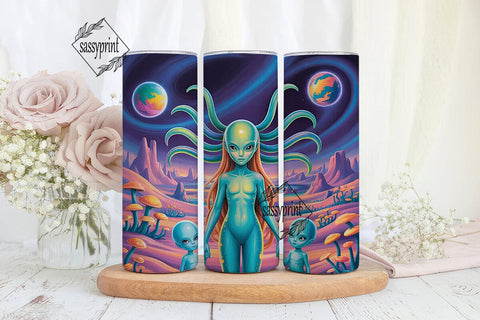 Alien World 20oz Tumbler Wrap Sublimation sassyprint 