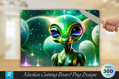 Aliens Cutting Board Sublimation Regulrcrative 