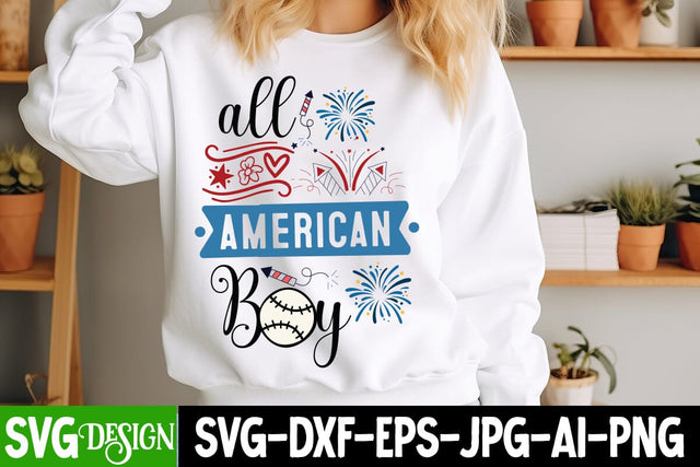 All American Boy SVG Design,4th of July SVG, Fourth of July SVG, Independence Day SVG, Patriotic SVG File, July 4th Shirt Design, Cricut 4th of July SVG BlackCatsMedia 