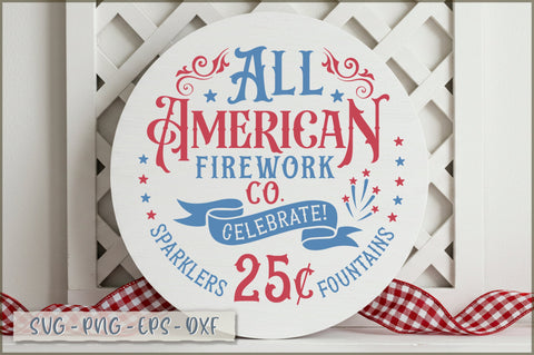 All american firework co. celebrate! sparklers 25c fountains Sign Sublimation Shetara Begum 