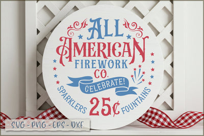 All american firework co. celebrate! sparklers 25c fountains Sign SVG Shetara Begum 