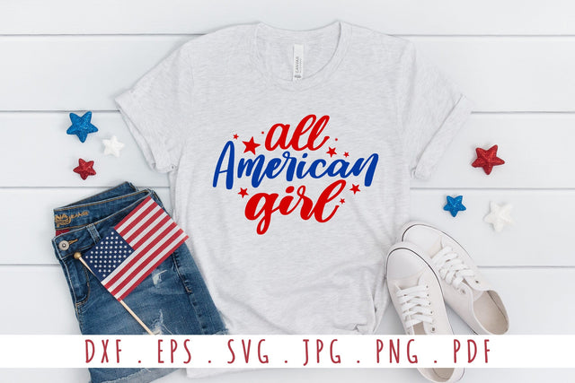 All American Girl Quotes SVG Cut Files SVG dapiyupi store 