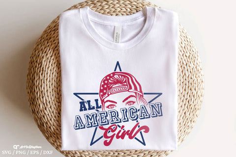 All American Girl Svg, 4th Of July Svg, Independence Day Svg, Patriotic Svg, America Svg SVG Artinrhythm shop 
