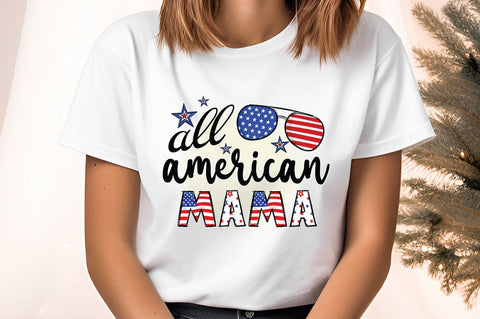 All American mama PNG Design Sublimation Designangry 