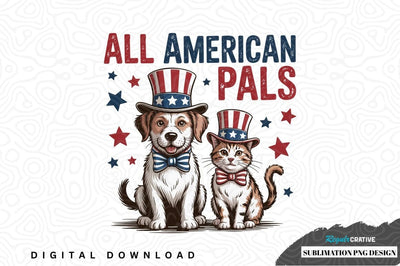 All american pals sublimation png design Sublimation Regulrcrative 