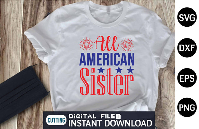 All American Sister svg SVG designer krishna 