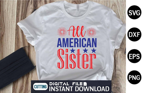 All American Sister svg SVG designer krishna 